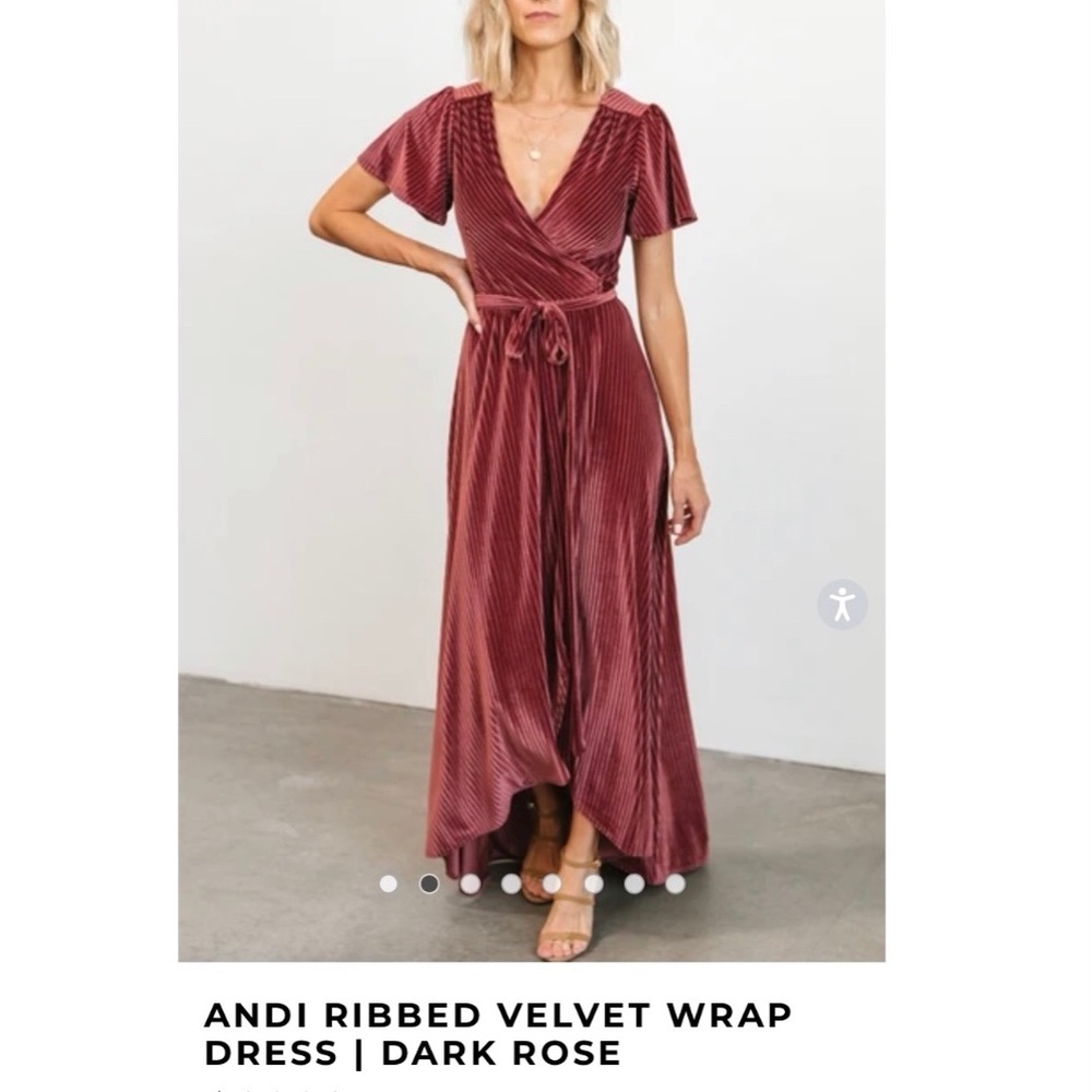 COPY - Velvet wrap dress -Baltic born